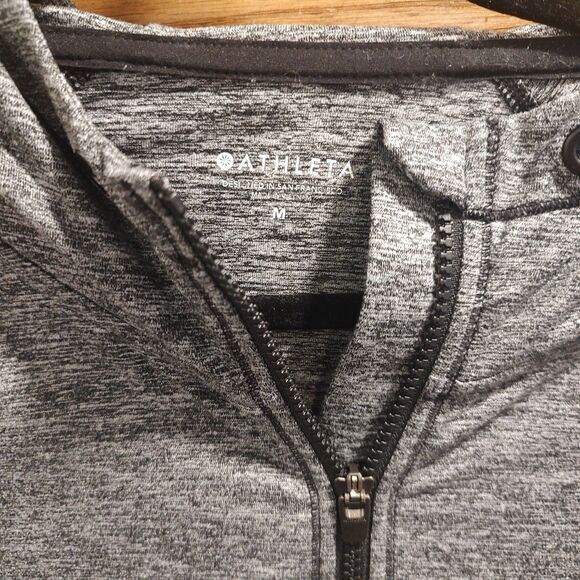 Athleta Jacket Women’s Size Med Activewear Stretch Full Zip Hoodie Pockets *Read - Picture 3 of 13